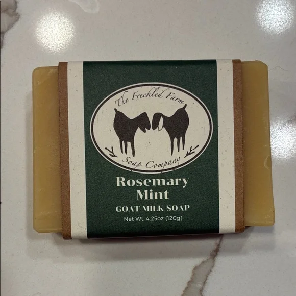 The Freckled Farm Rosemary Mint Goat Milk Soap - Green - Picture 1 of 2
